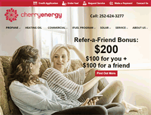 Tablet Screenshot of cherryenergy.com